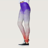 Farbige Wolken drei Leggings (Links)