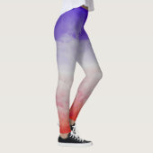Farbige Wolken drei Leggings (Rechts)