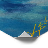 Farbige Wolken in Bewegung Poster (Ecke)