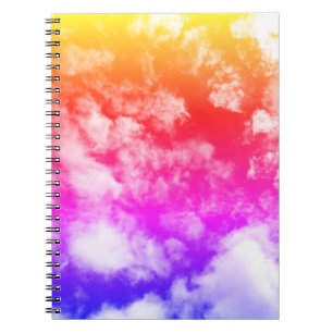 Farbige Wolken - Notizblock