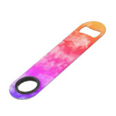 Farbige Wolken - Speed Flaschenöffner (Rückseite Schrägansicht)