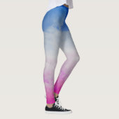 Farbige Wolken zwei Leggings (Rechts)