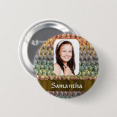 Farbige Wollvorlage Button (Vorne & Hinten)