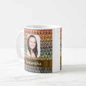 Farbige Wollvorlage Kaffeetasse (Vorderseite Links)