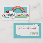 Farbige World Business Cards Visitenkarte (Vorne/Hinten)