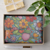 Farbige wunderliche Sommerblumen Seidenpapier (Geschenk)