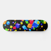 Farbige Würfel 2 Skateboard (Horizontal)