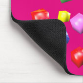 Farbige Würfel 3d gerendert Mousepad (Ecke)