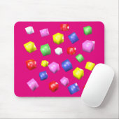 Farbige Würfel 3d gerendert Mousepad (Mit Mouse)