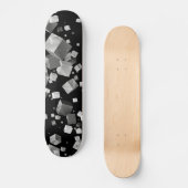 Farbige Würfel 4 Skateboard (Vorderseite)