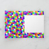 Farbige Würfel Karte (Innenseite)