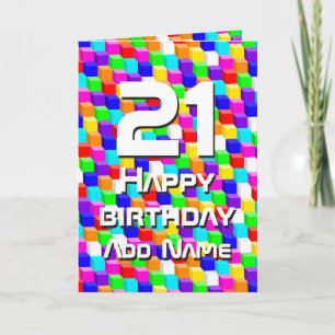 Farbige Würfel Karte