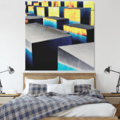 Farbige Würfel Leinwanddruck (Insitu (Schlafzimmer))