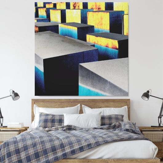 Farbige Würfel Leinwanddruck (Insitu (Schlafzimmer))