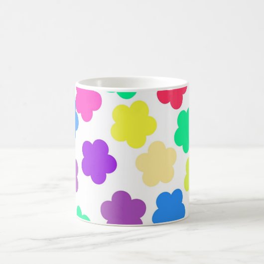 Farbige Y2K Wildblume Bold Retro Spring Kitchen Kaffeetasse (Mittel)