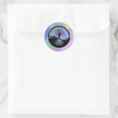 Farbige Yin- und Yang-Gestaltung Runder Aufkleber (Tasche)