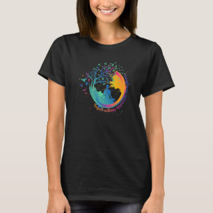 Farbige Yoga-Zen-Erwarte Nichts Schätze Alles T-Shirt