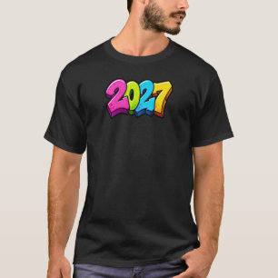 Farbige Zahlen 2027 T-Shirt