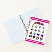 Farbige Zahlen Notizblock (Innenseite)