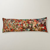 Farbige Zahnfleischwand Seitenschläferkissen (Rückseite)