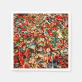 Farbige Zahnfleischwand Serviette (Vorderseite)