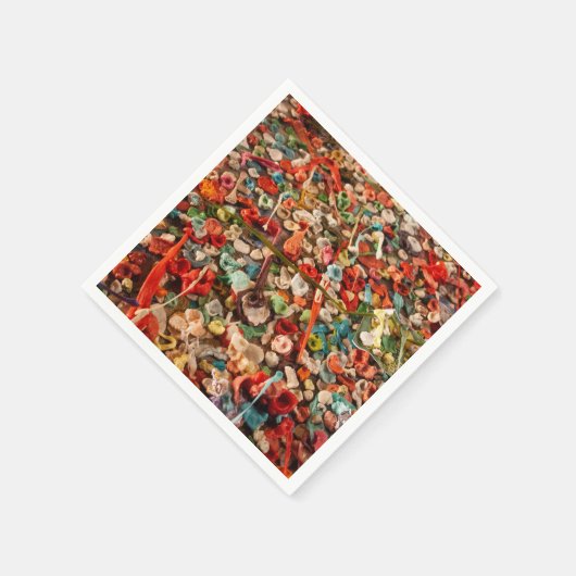 Farbige Zahnfleischwand Serviette (Ecke)