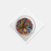 Farbige Zahnstocher Papier Napkins Serviette (Ecke)