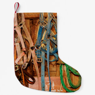 Farbige ZaumzeugPferd,Zaumzeug,Tiere,Stall,blau Kleiner Weihnachtsstrumpf
