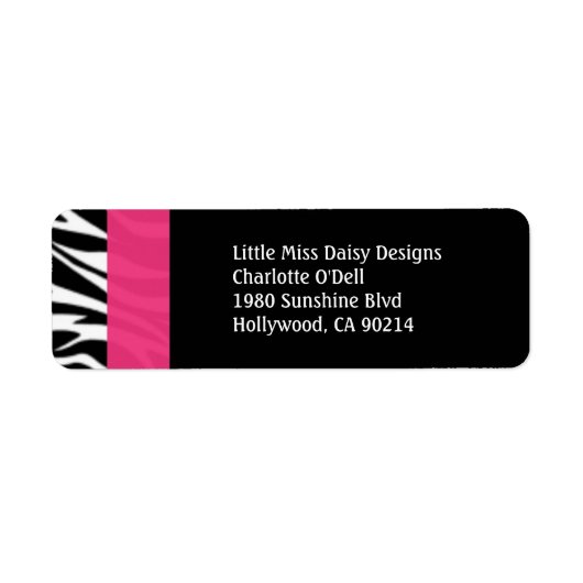 Farbige Zebra Print (Vorne)