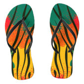 Farbige Zebra-Tierausdrucke Badesandalen (Fußbett)
