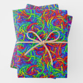 Farbige Zeichenfolge Geschenkpapier Set (Beispiel)