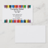 Farbige Zeichenstiftgrenze Visitenkarte (Vorne/Hinten)