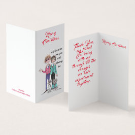 Farbige Zeichn von 2 Nahen Freunden und ihren Hund