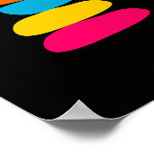 Farbige Zen-Balancesteine Poster (Ecke)