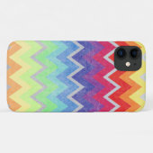 Farbige Zickzack Muster Niedliche Regenbogenfarben Case-Mate iPhone Hülle (Rückseite (Horizontal))