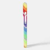 Farbige Zickzack Muster Niedliche Regenbogenfarben Case-Mate iPhone Hülle (Rückseite / Links)