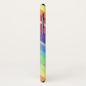 Farbige Zickzack Muster Regenbogenfarben Case-Mate iPhone Hülle (Hinten/Links)