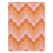 Farbige Zickzack (rosa und orange) Tischdecke (Vorderseite)