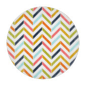 Farbige Zickzack Zuschneideplatte Schneidebrett (Vorderseite)