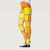 Farbige Ziegeltextur Leggings (Links)