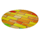 Farbige Ziegeltextur Schneidebrett (Ecke)