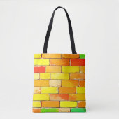 Farbige Ziegeltextur Tasche (Vorderseite)