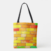 Farbige Ziegeltextur Tasche (Rückseite)