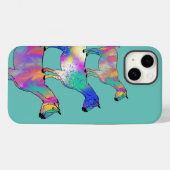 Farbige Ziegen Aquarell Case-Mate iPhone Hülle (Rückseite (Horizontal))
