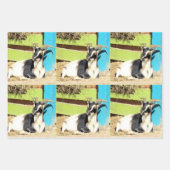 Farbige Ziegenumhüllungsblätter Geschenkpapier Set (Vorderseite 2)