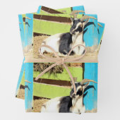 Farbige Ziegenumhüllungsblätter Geschenkpapier Set (Beispiel)