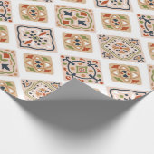 Farbige Zierfliesen Geschenkpapier (Ecke)