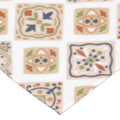 Farbige Zierfliesen Tischdecke (Schrägansicht)