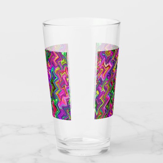 Farbige Zigzag #2 Glas (Rechts)