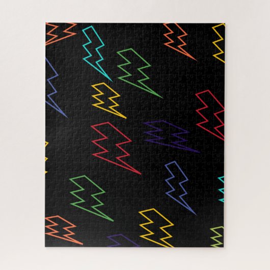 Farbige Zigzag          MusterJigsaw Puzzle (Vertikal)